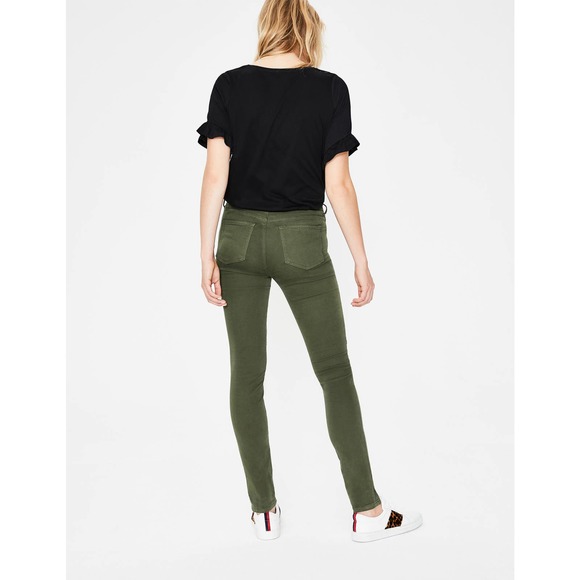 Boden Brighton Biker Skinny Jeans‎ in Marsh Army Green Size 4P Olive Green Moto - Picture 5 of 16